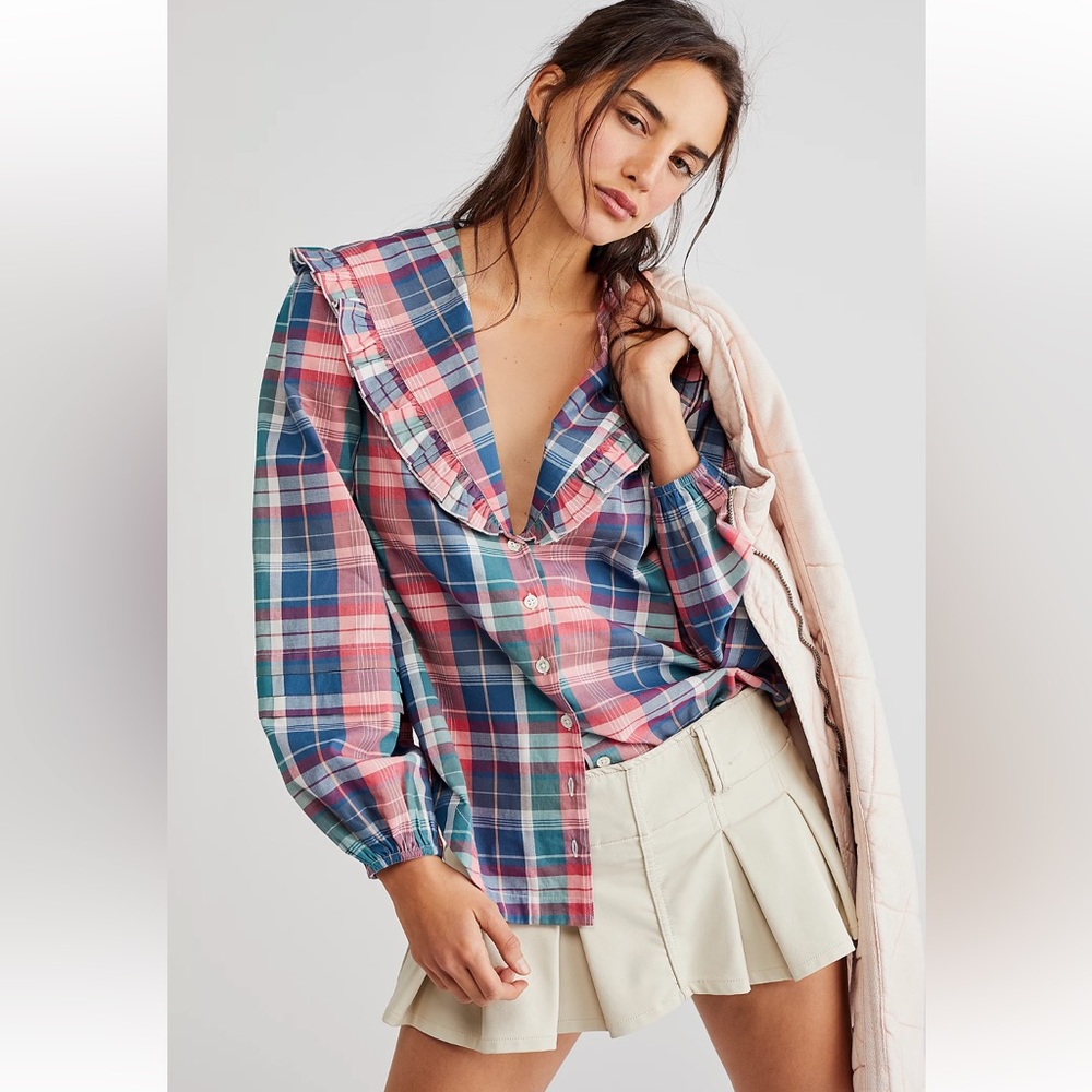 Free People Molly Ruffle Top
